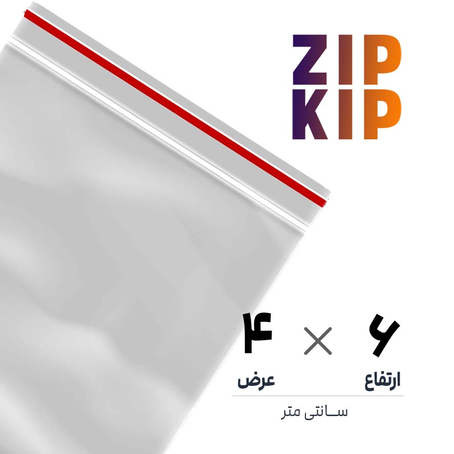 ClearTransparent Zip Bags Realistic Set کیسه نایلون زیپ کیپ | 4*6 عمودی | بسته 100 عددی - تصویر 1