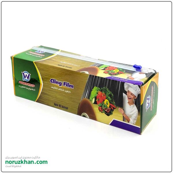 سلفون استرچ غذایی | تیغه دار | عرض 30 سانت، طول 400 یارد (367 متر) - تصویر 2